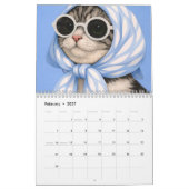 Moderne Moppige Grappige Huisdierkat Foto's Kalender (Feb 2027)