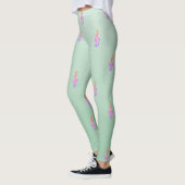 Moderne Moppige Schattige Cute, Vioolsleutel Leggings (Links)