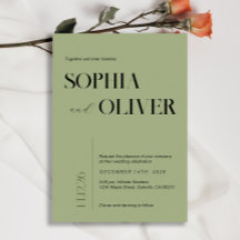 Moderne mos groen minimalistische typografie