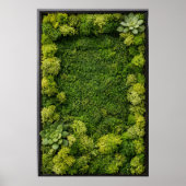 Moderne mos wandkunst levende wand geïnspireerde g poster (Voorkant)
