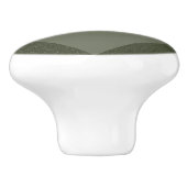 Moderne mosgroene diamant keramische knop – aanpas (Zijkant)