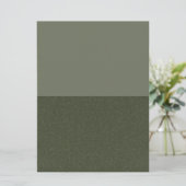 Moderne mosgroene dual-tone uitnodiging – Aanpasse (Staand voorkant)