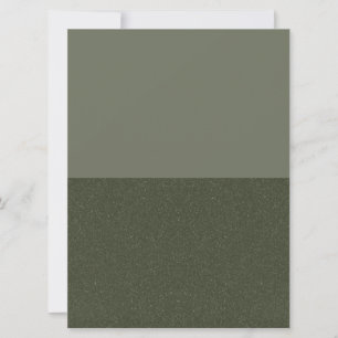 Moderne mosgroene dual-tone uitnodiging – Aanpasse