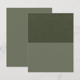 Moderne mosgroene gesplitste platte Save The Date 