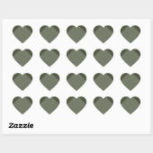 Moderne mosgroene hartsticker hart sticker (Vel)