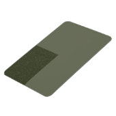 Moderne mosgroene magneet met gestructureerde acce (Linkerzijde)