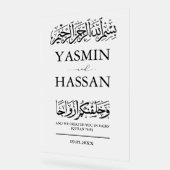 Moderne moslim islamitische bruiloft ingang Froste Acryl Bord (Hoek)