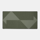 Moderne Moss Green Desk Mat met Pijlen – Aanpassen (Voorkant)