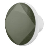 Moderne Moss Green Diamond Keramische Knop – Aanpa (Rechts)