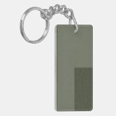 Moderne Moss Green Edge Sleutelhanger – (Voorkant Links)