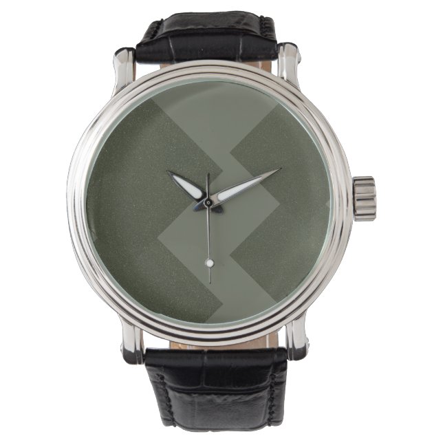 Moderne Moss Green eWatch Face Horloge (Voorkant)