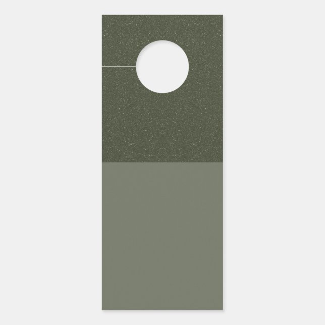 Moderne Moss Green Gestructureerde Deurhanger – Aa (Voorkant)