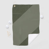 Moderne Moss Green Golf Handdoek – Custom Design (Insitu)