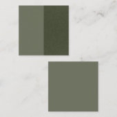 Moderne Moss Green Referral Kaart (Split Design) (Voorkant / Achterkant)
