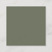 Moderne Moss Green Referral Kaart (Split Design) (Achterkant)