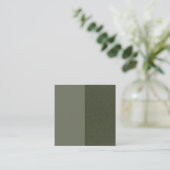 Moderne Moss Green Referral Kaart (Split Design) (Staand voorkant)