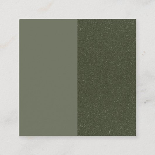 Moderne Moss Green Referral Kaart (Split Design) (Voorkant)