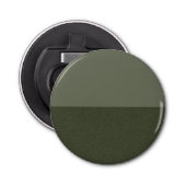 Moderne Moss Green Split Button Bottle Opener (Voorkant)