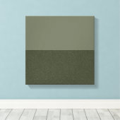 Moderne Moss Green Split Canvas Muurkunst (Custom) Afdruk (Insitu (Houten vloer))