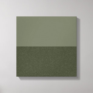 Moderne Moss Green Split Canvas Muurkunst (Custom) Afdruk