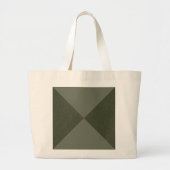 Moderne Moss Green Split Canvas tas (Voorkant)