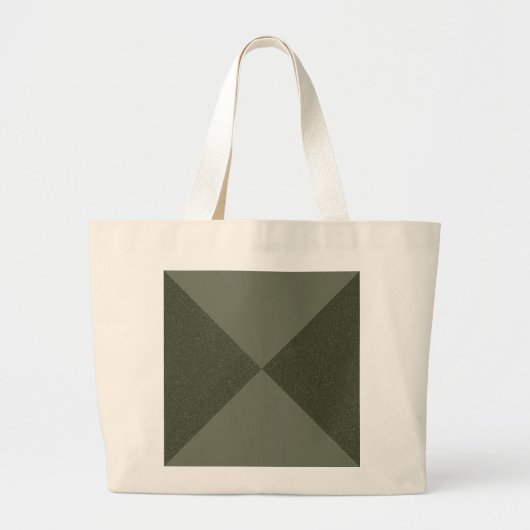 Moderne Moss Green Split Canvas tas (Voorkant)