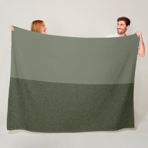 Moderne Moss Green Split Fleece Deken