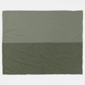 Moderne Moss Green Split Fleece Deken (Voorkant (Horizontaal))