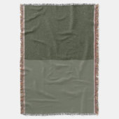 Moderne Moss Green Split Geweven Deken – Aanpassen (Voorkant Verticaal)