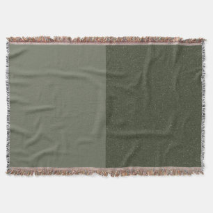 Moderne Moss Green Split Geweven Deken – Aanpassen