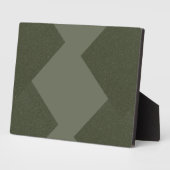 Moderne Moss Green Tafelblad Plaque met Ezel Fotoplaat (Zijkant)