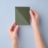 Moderne Moss Green Texture Flyer (Hand)