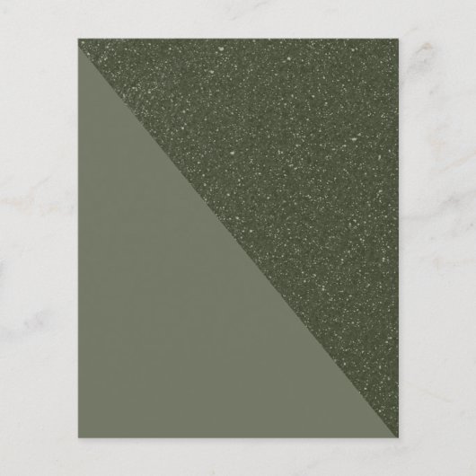 Moderne Moss Green Texture Flyer (Voorkant)