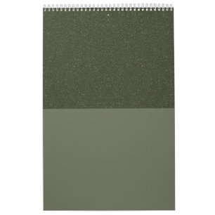 Moderne Moss Green Two-Tone Calendar – Kalender