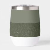 Moderne Moss Green Two-Tone Tumbler - (Voorkant)