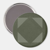 Moderne Moss groene driehoek magneet (Voorkant / Achterkant)