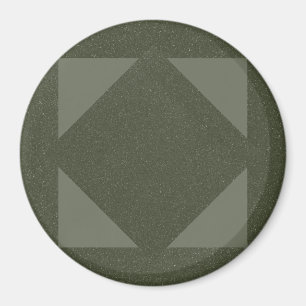 Moderne Moss groene driehoek magneet