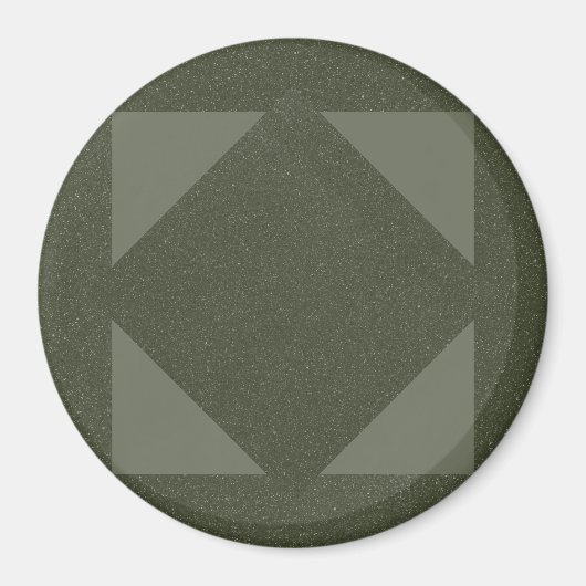Moderne Moss groene driehoek magneet (Voorkant)