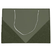 Moderne Moss Groene Geometrische Gift Bag Groot Cadeauzakje (Voorkant)