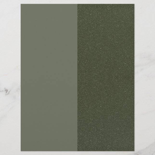 Moderne Moss Groene Letterkop met Textuur Panel Briefhoofd (Voorkant)