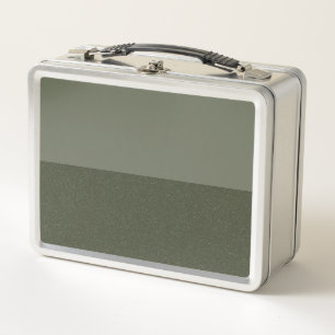 Moderne Moss split-panel metalen lunchbox – Aanpas