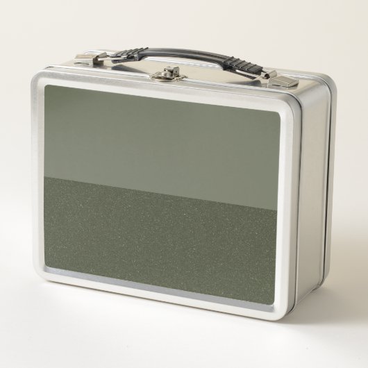 Moderne Moss split-panel metalen lunchbox – Aanpas (Voorkant)