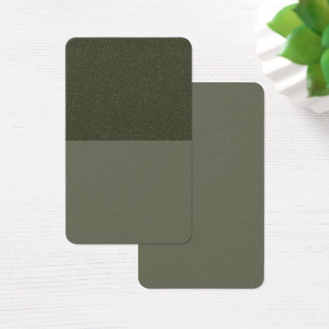Moderne Moss Split Texture Profile Card – Aanpasse Visitekaartje (Bureau)