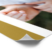 Moderne mosterd multi-foto home decor poster (Hoek)