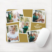 Moderne mosterd voor multi-foto's muismat (Met muis)