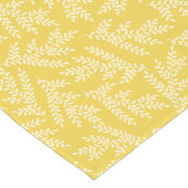 Moderne mosterdgele bloembladeren patroon lange tafelloper (Hoek)