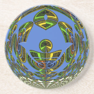 moderne Motif Zandsteen Onderzetter