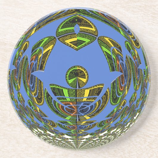  moderne Motif Zandsteen Onderzetter (Voorkant)