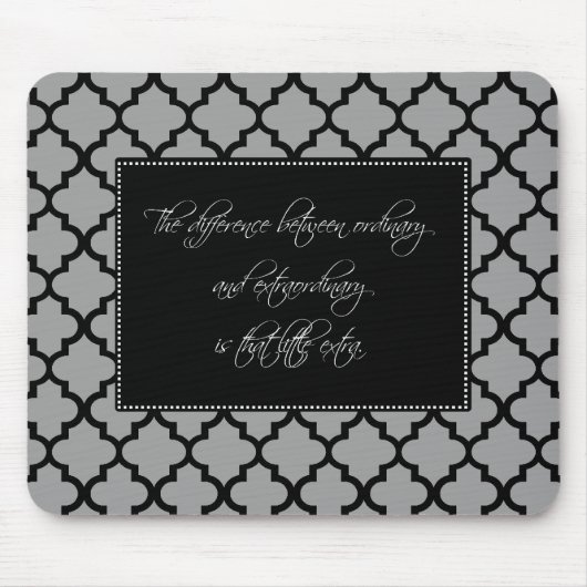 Moderne Motivatie Quote Mousepad Muismat (Voorkant)
