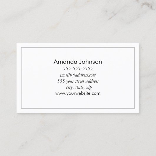 Moderne motorfase Astrologie Yoga Holistic Healer Visitekaartje (Achterkant)